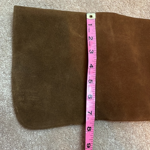 J. Crew Troy Over The Knee Boots Suede K2741 Brown Leather - Picture 7 of 8